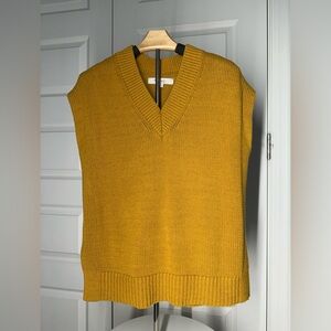 LOFT Mustard V-Neck Women’s Sweater Vest Size S